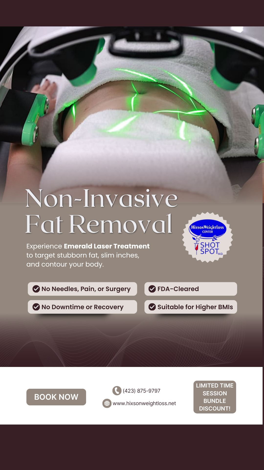Hixson Weight Loss Center & Shot Spot MD Facebook ad from May 15, 2026