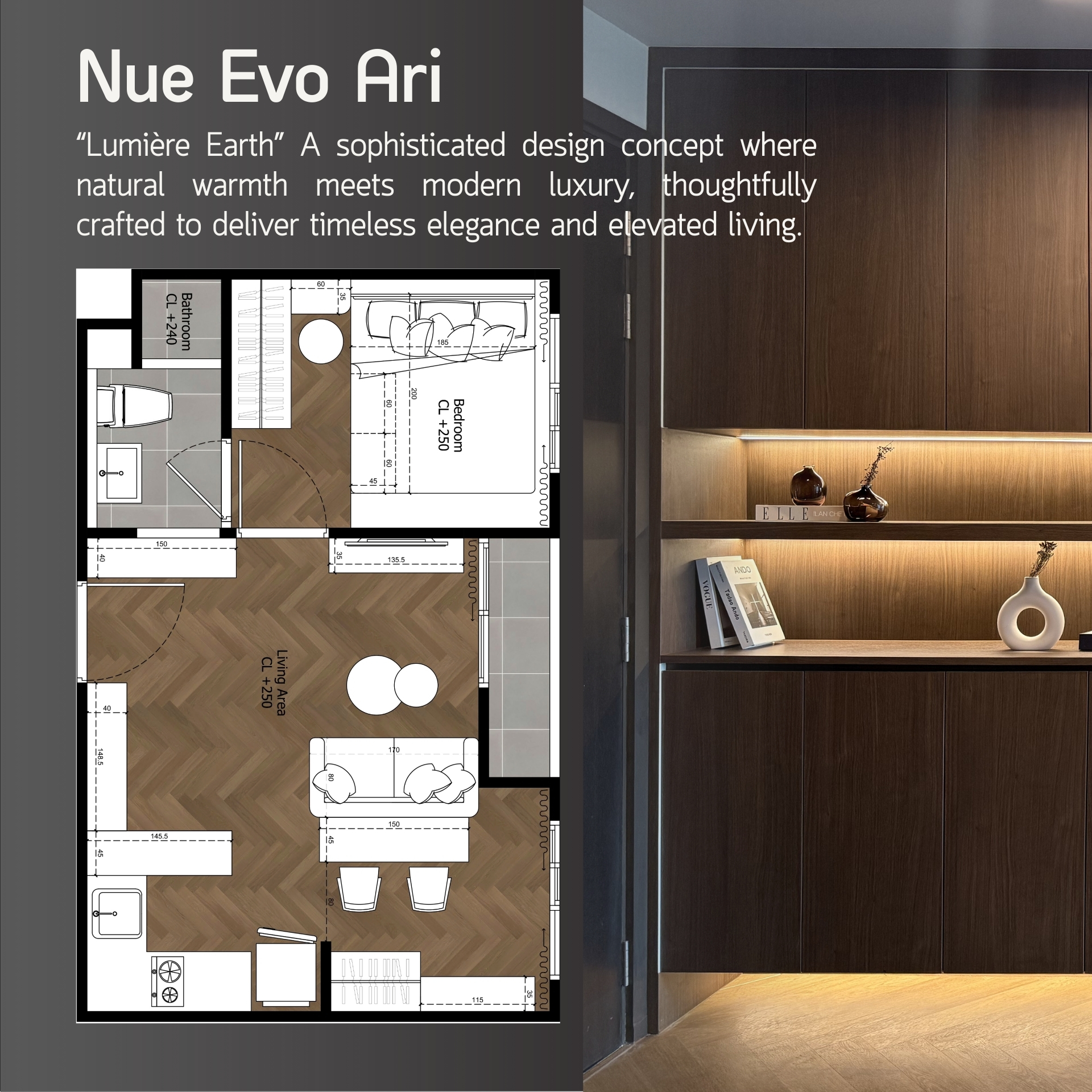 Inahaus Design Facebook ad: ผลงานจริงของโครงการ Nue Evo Ari