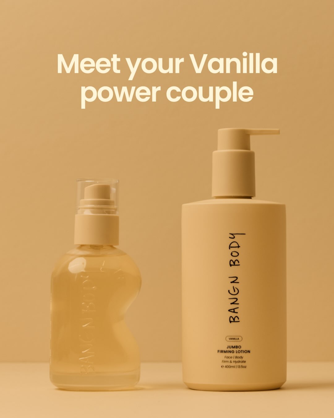 Bangn Body Facebook ad: Our best-selling Firming Duo, now in Vanilla.