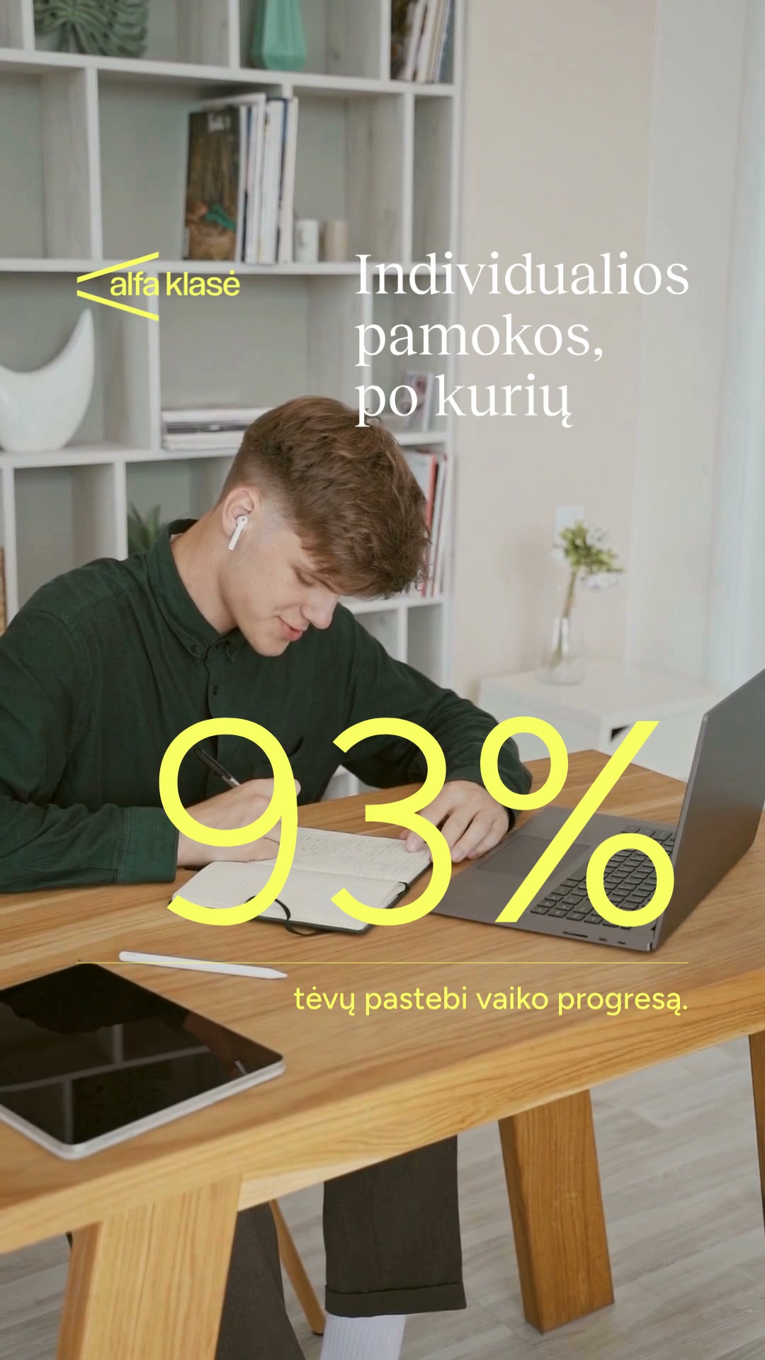 Alfa Klasė Facebook ad: Individualūs korepetitoriai