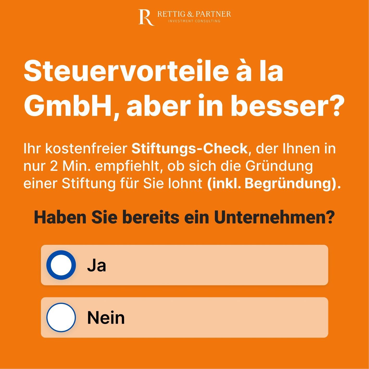 Rettig & Partner Facebook ad