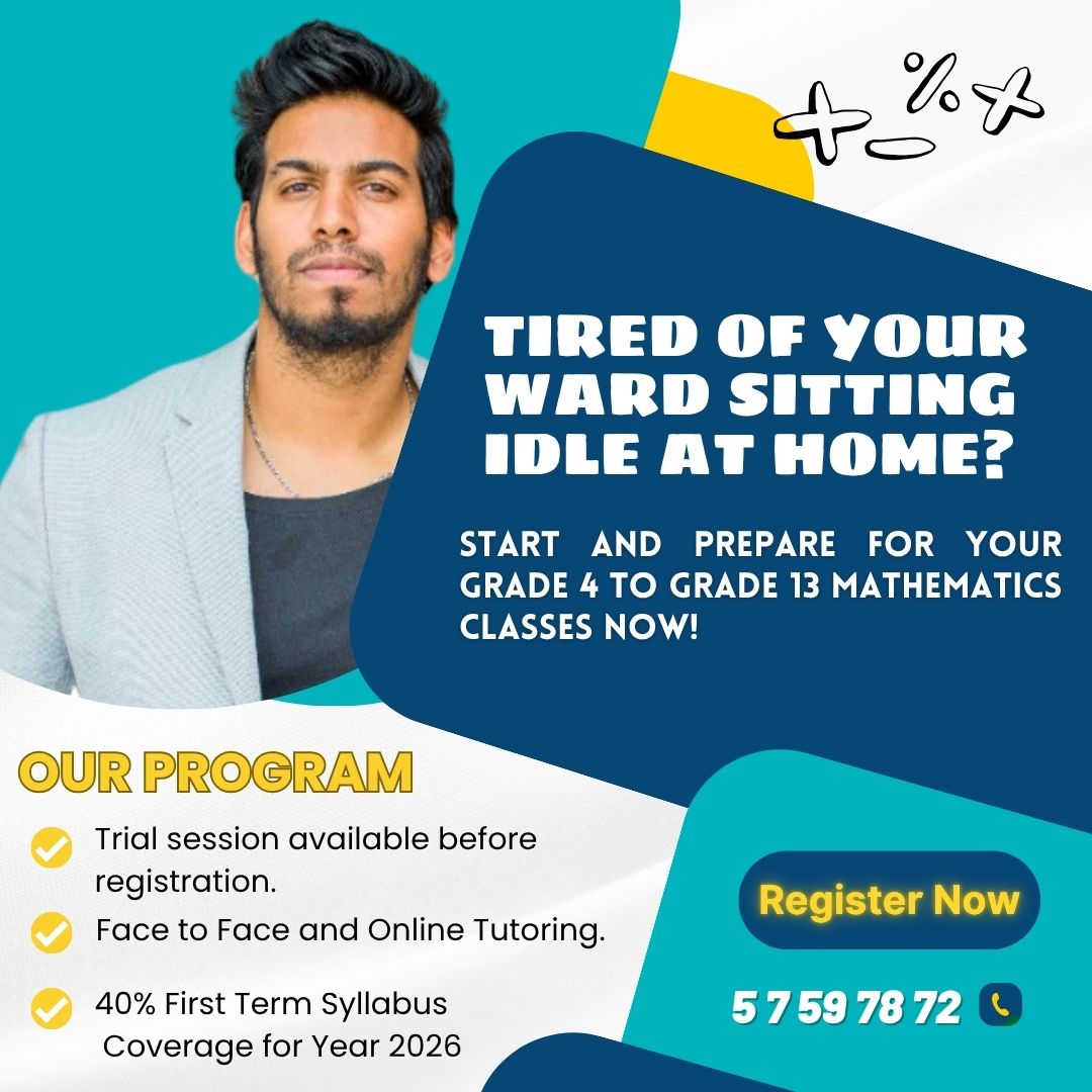 Mr. Ramessur Mathematics Classes - 5 800 29 29 Facebook ad
