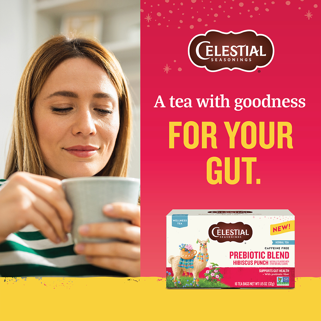 Celestial Seasonings Tea Facebook ad from Aug 3, 2026