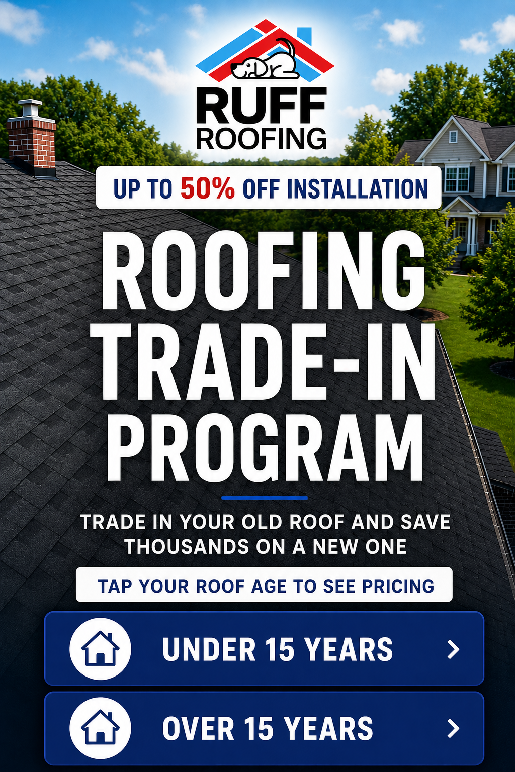 Ruff Roofing Facebook ad