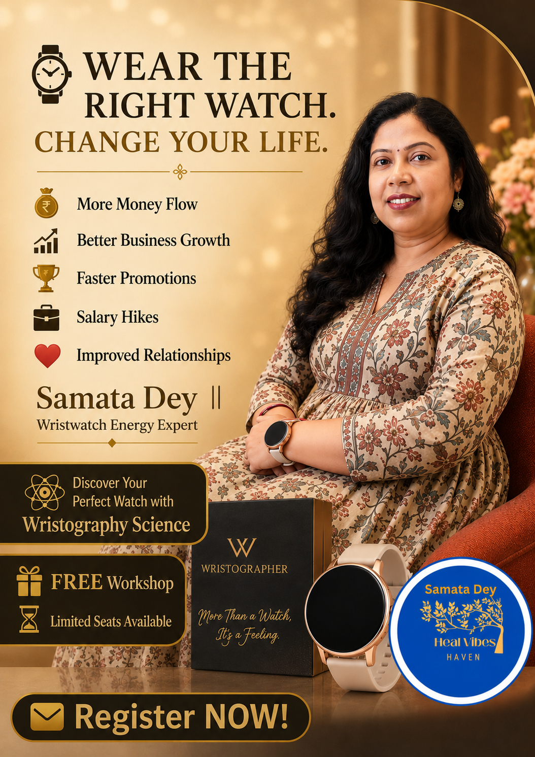 Samata Dey Heal Vibes Haven Facebook ad