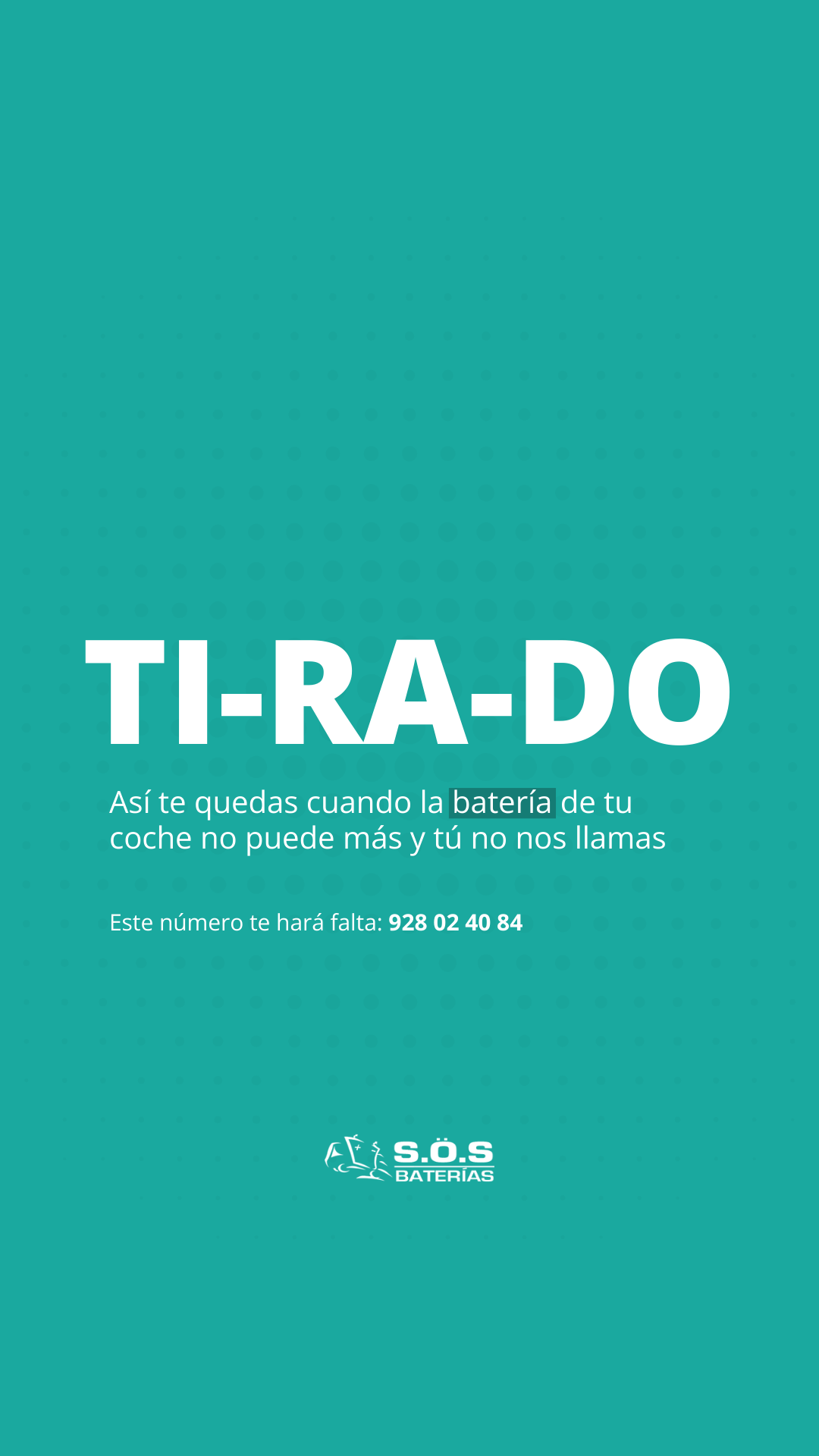 S.O.S Baterías Facebook ad from May 19, 2025