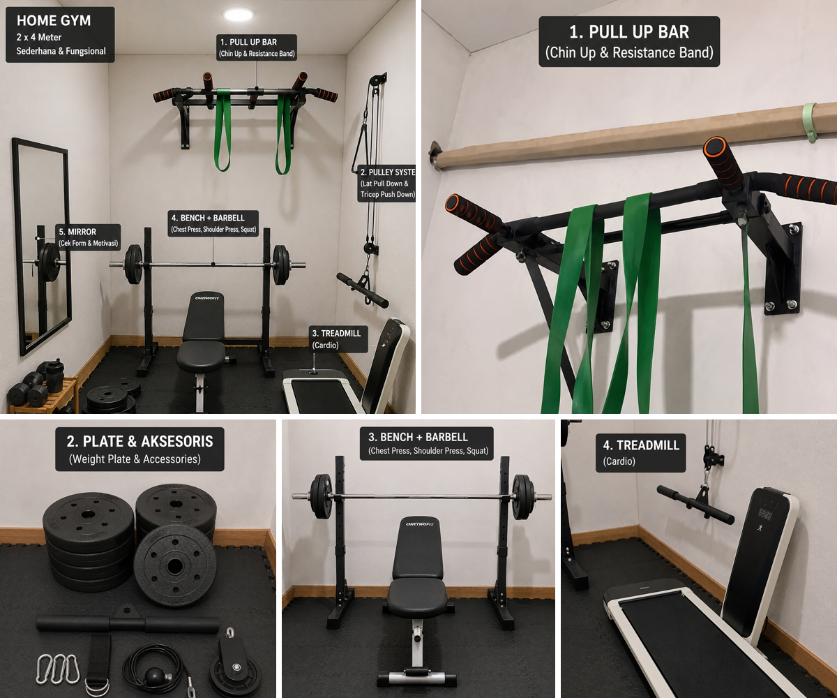 Wahyu Anggara Facebook ad: Seru juga bangun gym di rumah