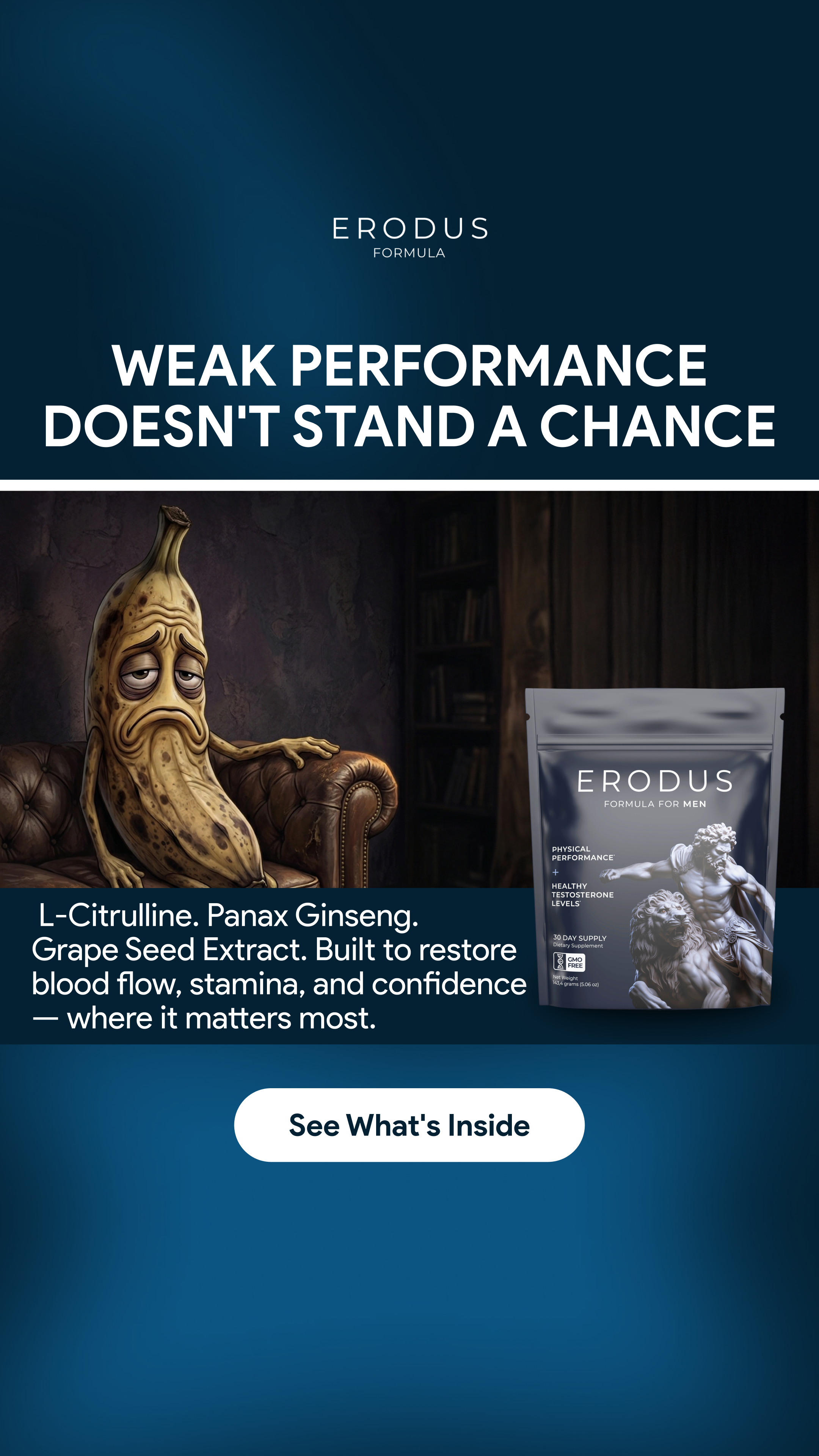 Erodus Formula For Men Facebook ad