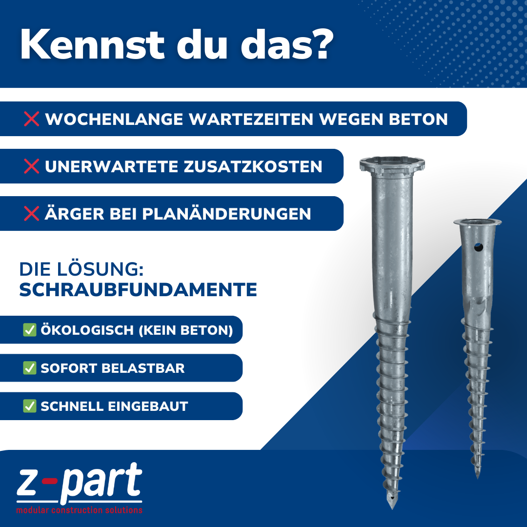 Z-part group Facebook ad: Vergiss lange Wartezeiten und Baustellenchaos, mit z-part…