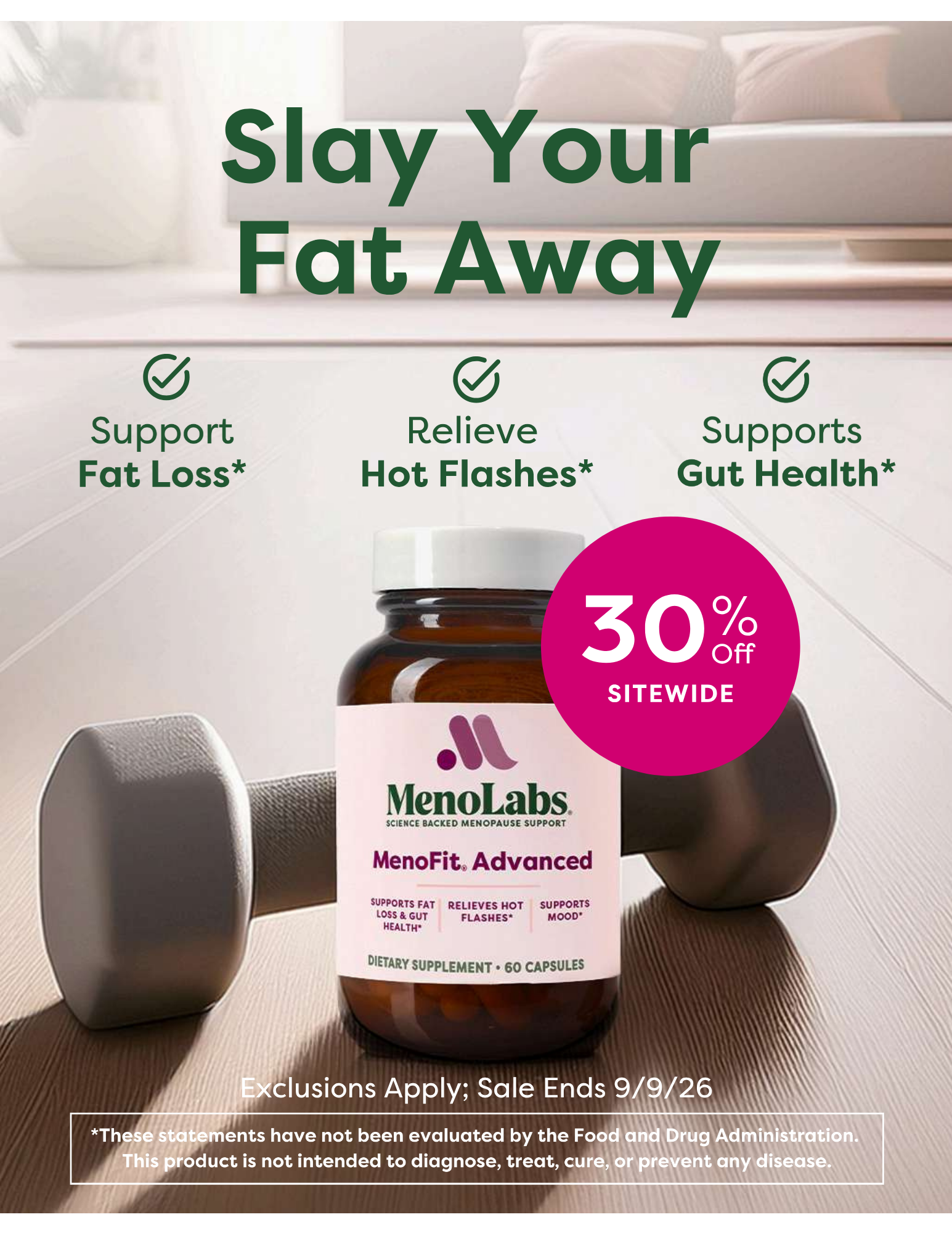 MenoLabs Facebook ad