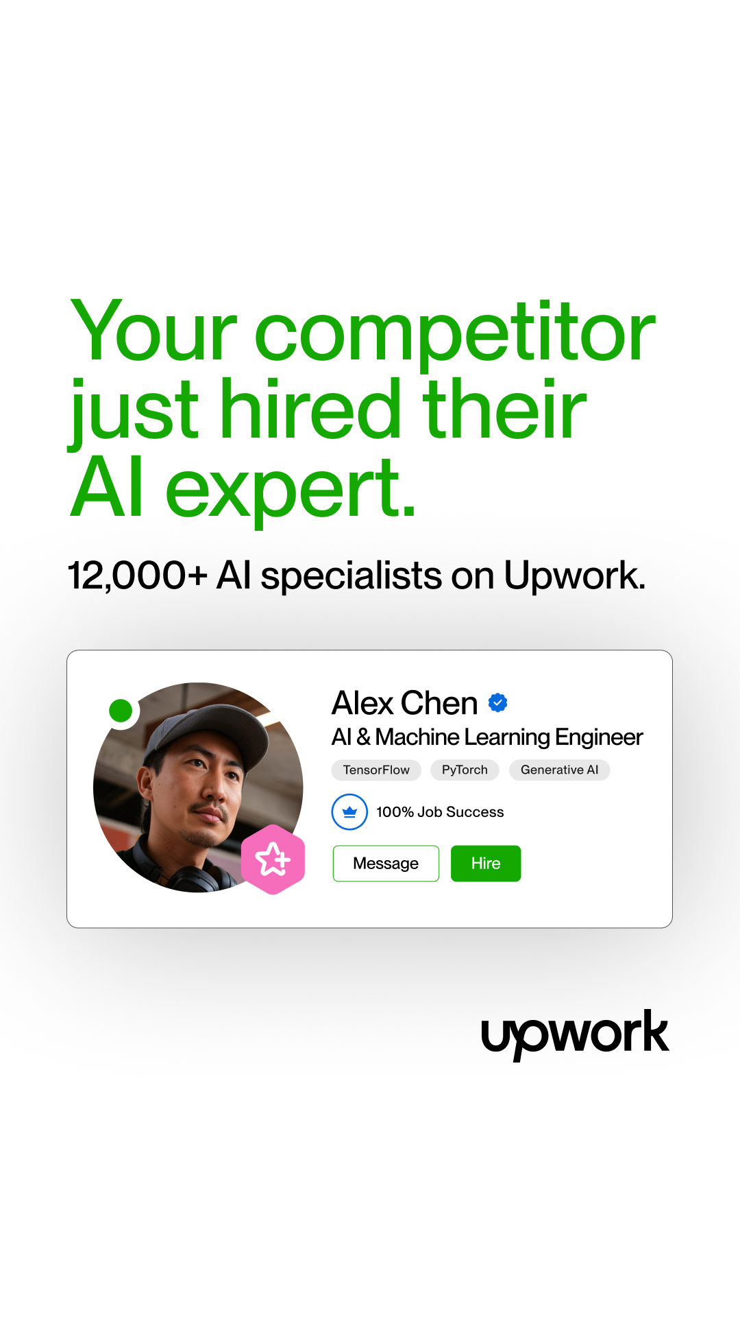 Upwork Facebook ad