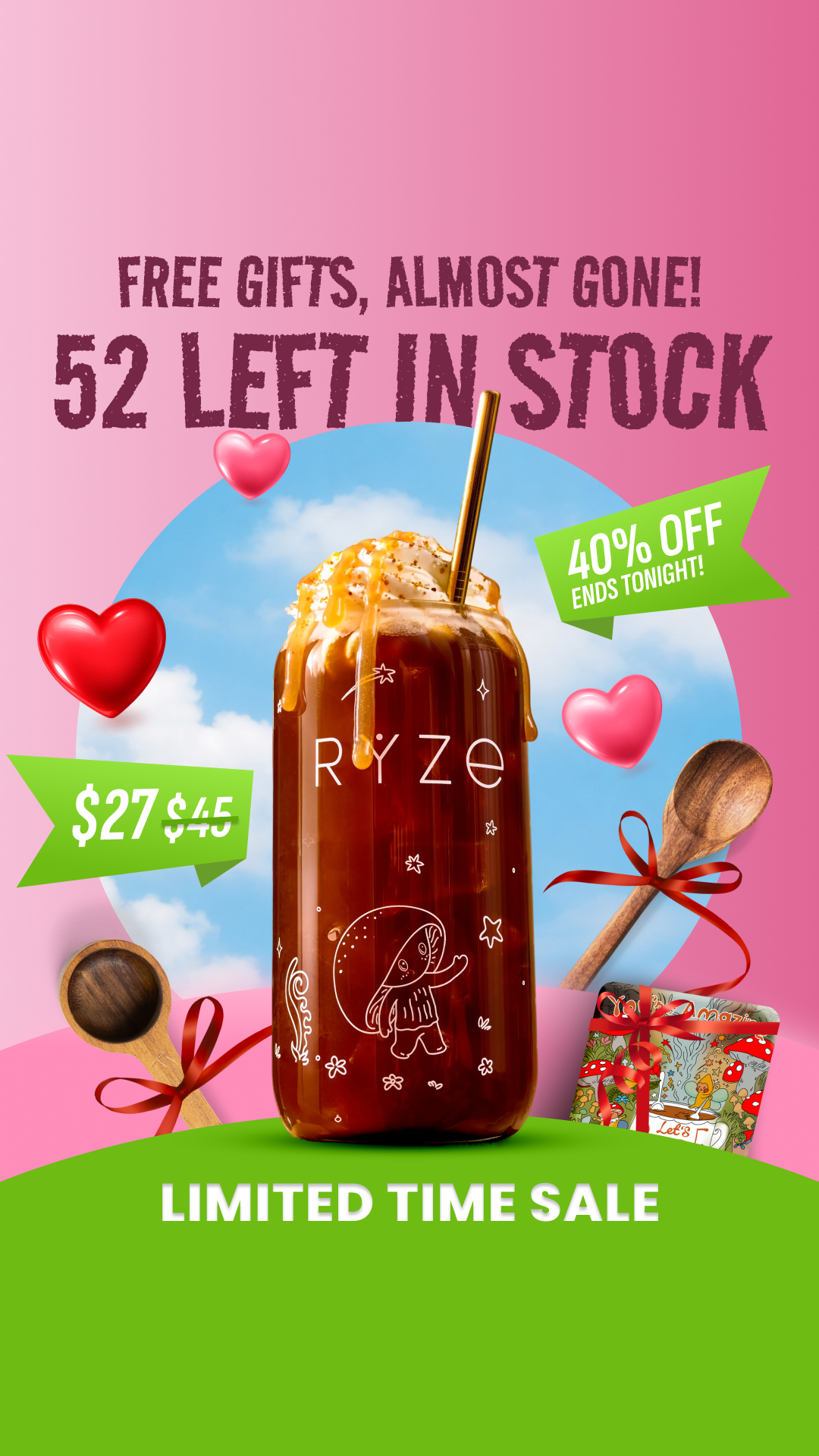 RYZE Superfoods Facebook ad
