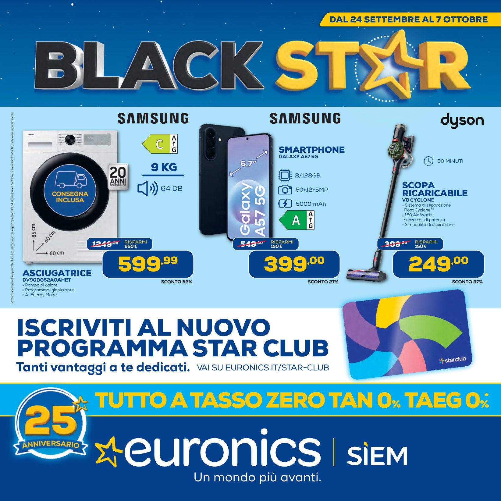 Euronics Siem Facebook ad: Da Euronics c’è Black Star: fino al 7…