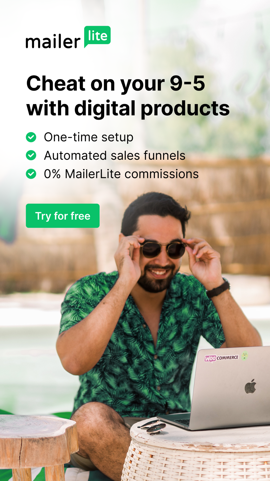 MailerLite Facebook ad