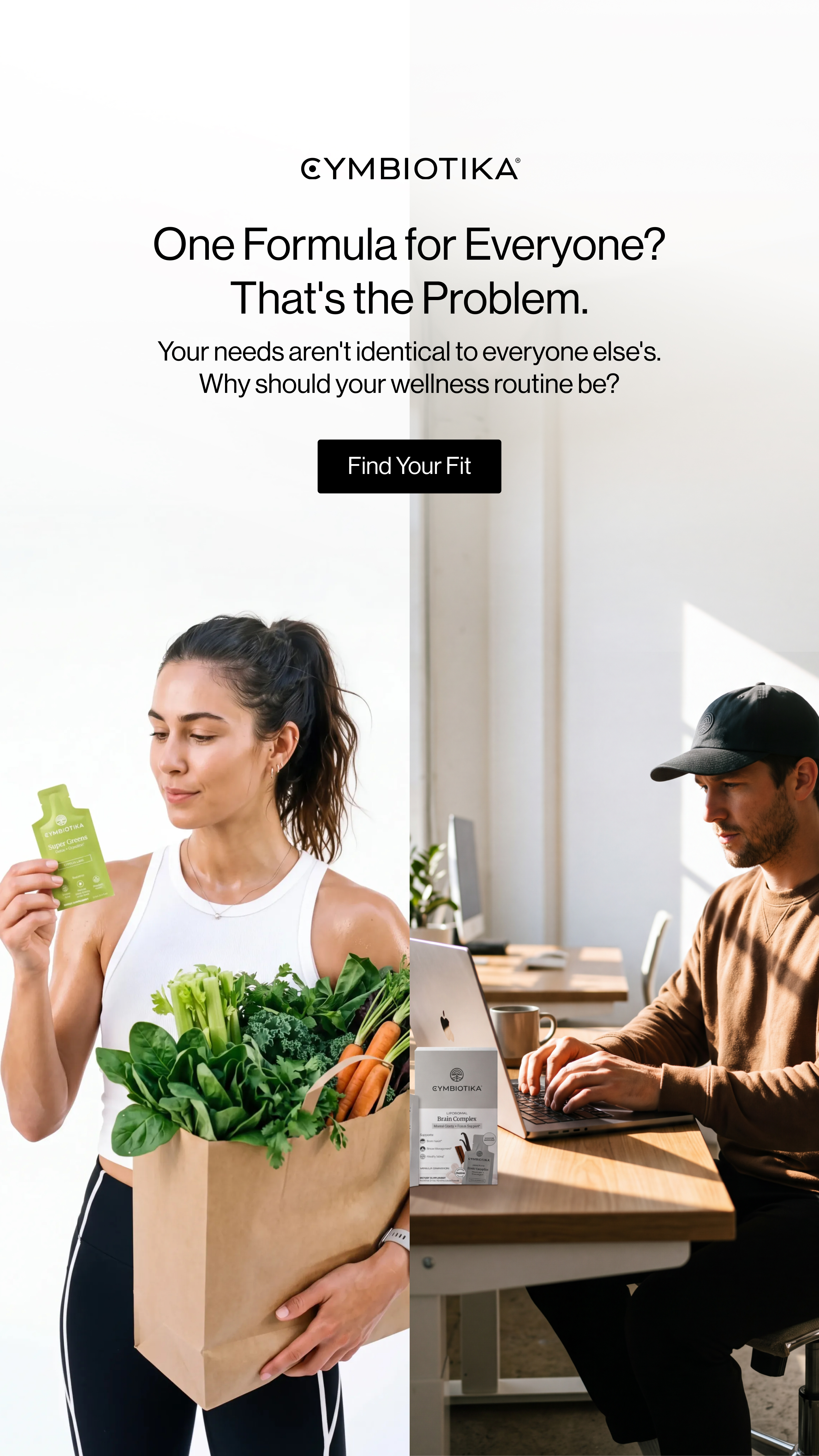 Cymbiotika Facebook ad: Choose What Fits Your Goals