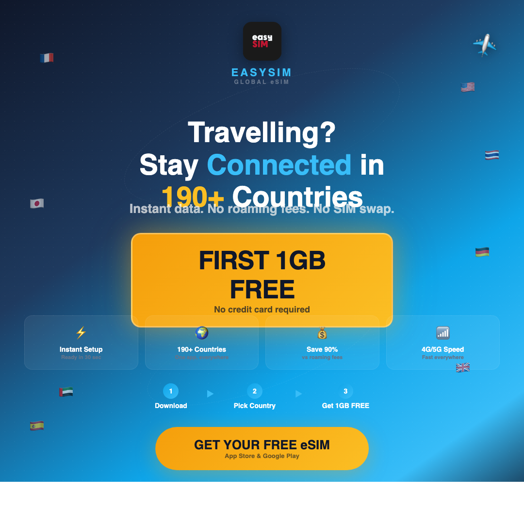 EasySim Facebook ad: EasySIM - Call Saudi + Free VPN