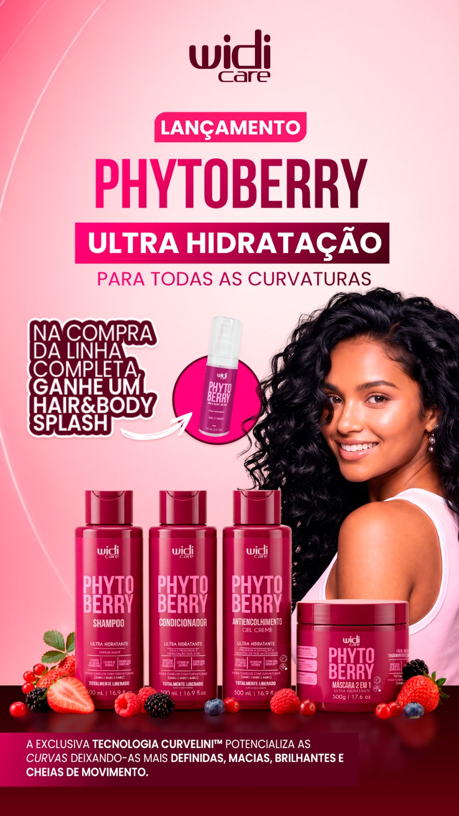 Widi Care Facebook ad: Compre e ganhe Hair&Body Splash