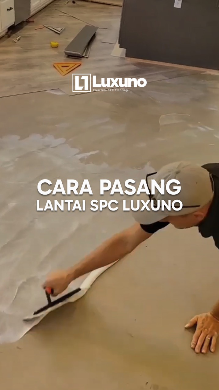 luxuno.official Facebook ad: Pasang lantai ribet pakai lem?