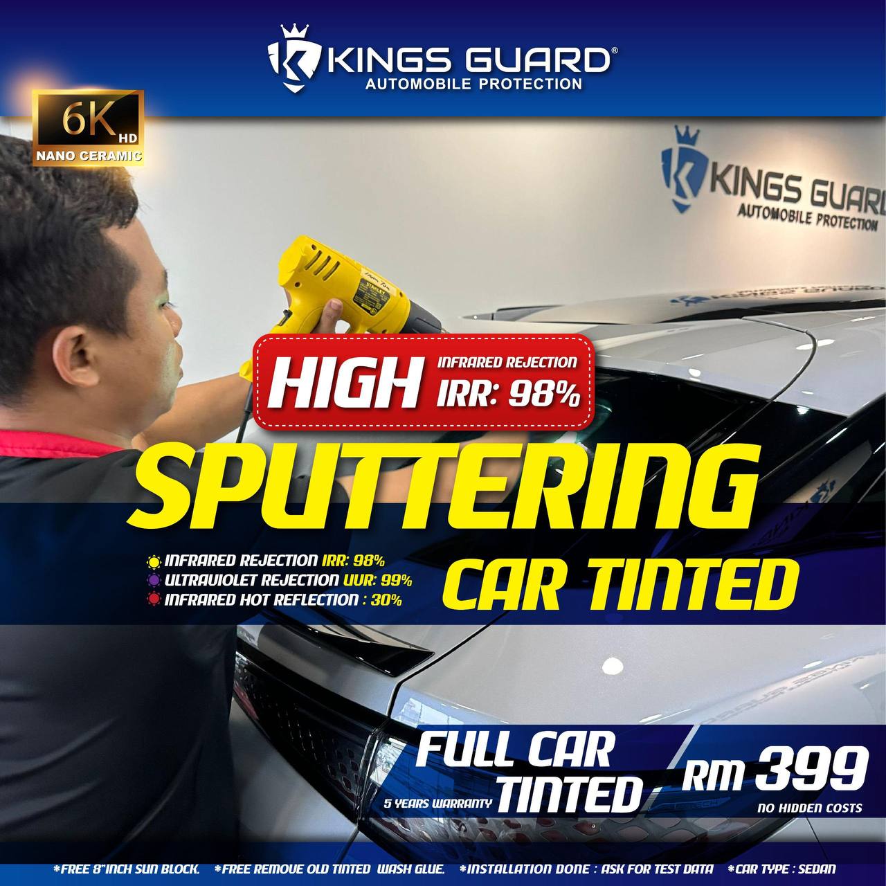 Kings Guard Window Film Skudai - Tinted Specialist Facebook ad