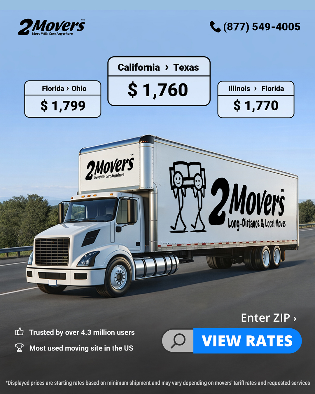 Two Movers Facebook ad