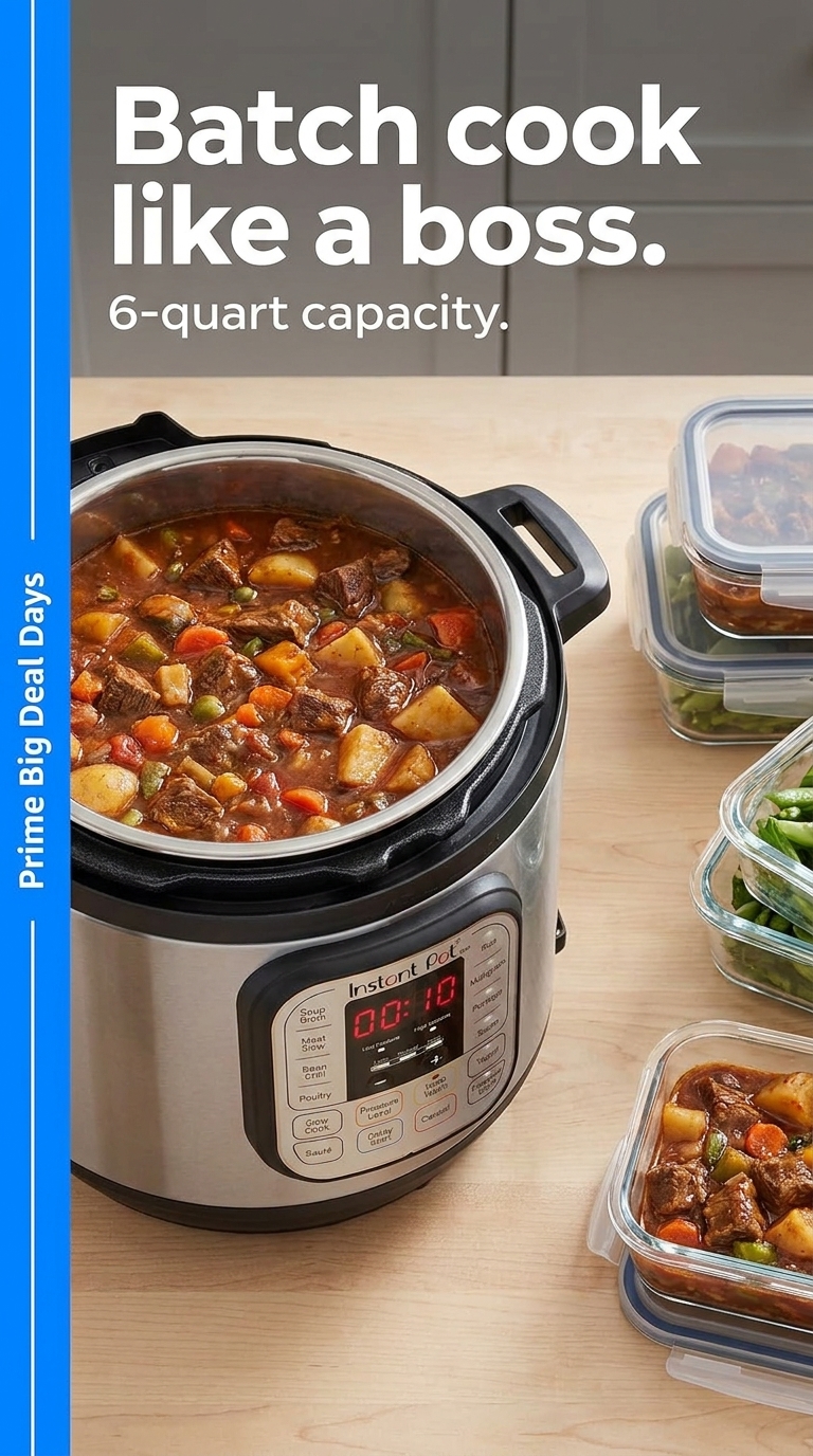 Maria's Finds Facebook ad: Batch cook like a boss.