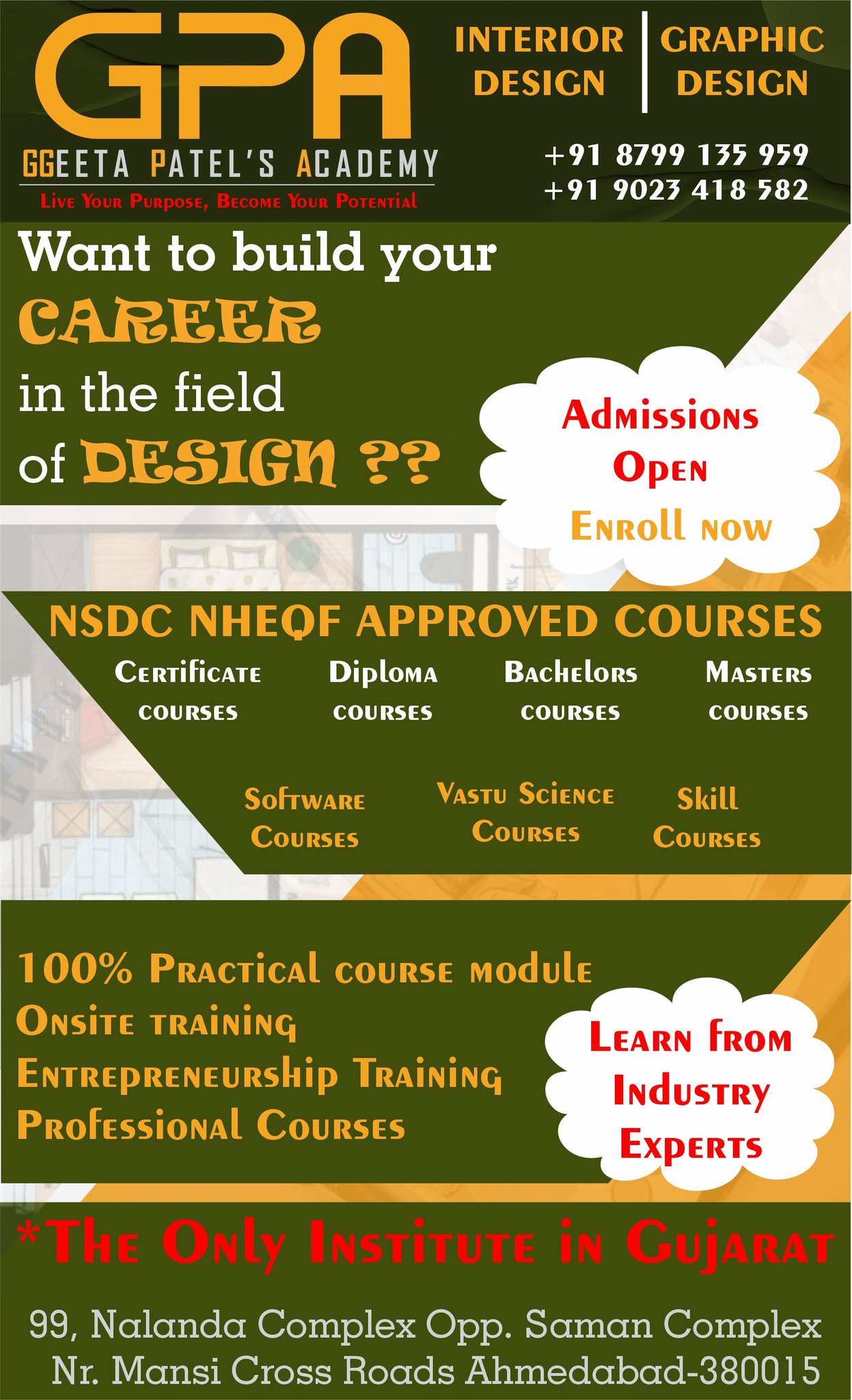 Geeta Patel’s Academy Facebook ad