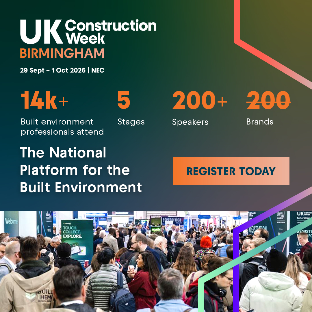 UK Construction Week Facebook ad: The Construction Industry Meets Here