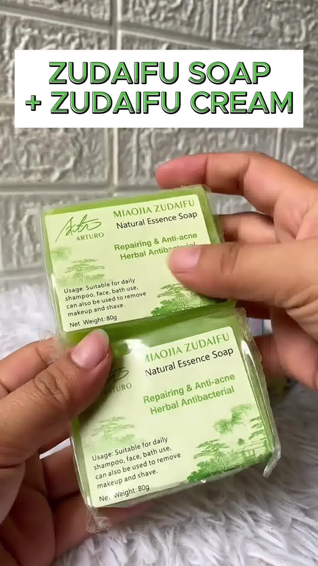Zudaifu Organic Soap by Arturo Facebook ad: 5/5 - 100% Zudaifu Organic Soap + FREE Zudaifu Organic Cream