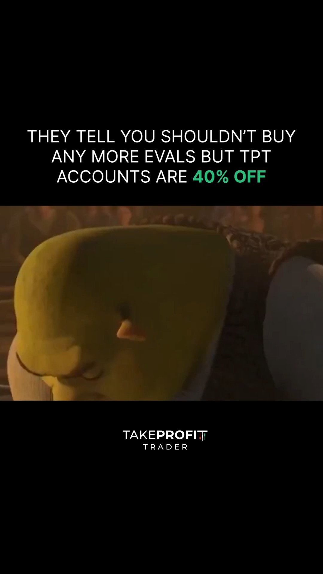 Take Profit Trader Facebook ad: We don’t need that kind of negativity.