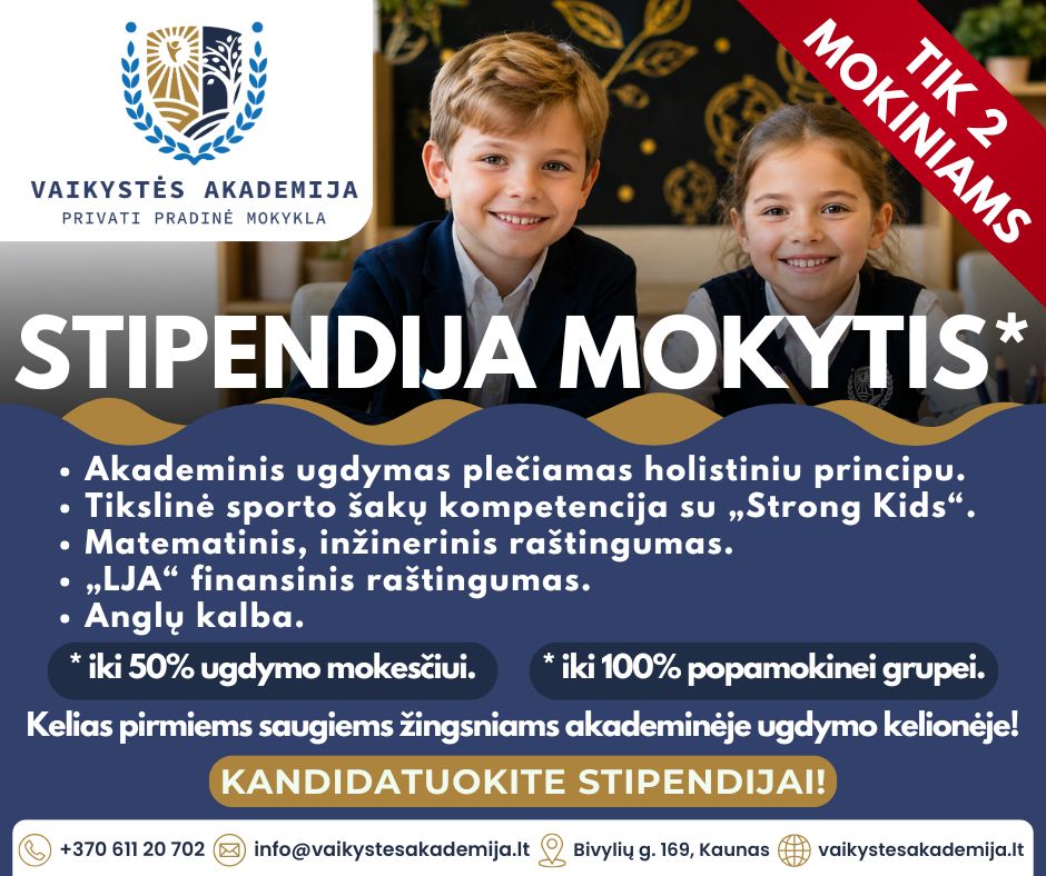 Vaikystės Akademija - privati pradinė mokykla Facebook ad