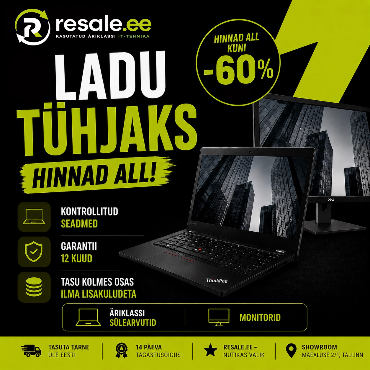 Resale.ee Facebook ad: RESALE e-pood | kasutatud sülearvutid, Tutvu toodetega ja…