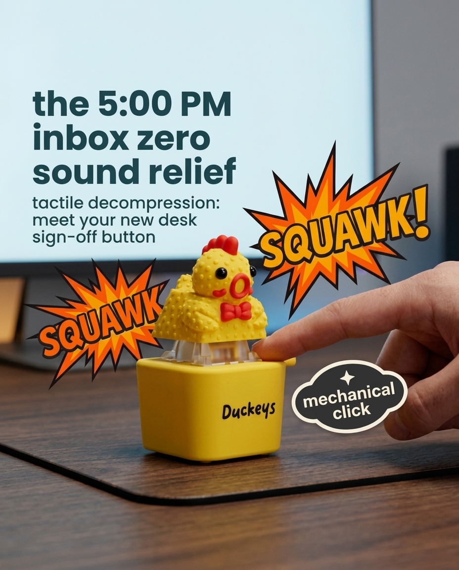 Duckeys Facebook ad: Clock Out with a SQUAWK.