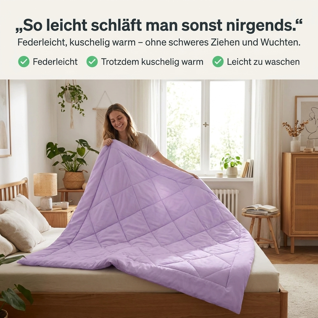 MagicSplashy Facebook ad: Nie wieder Bettwäsche wechseln