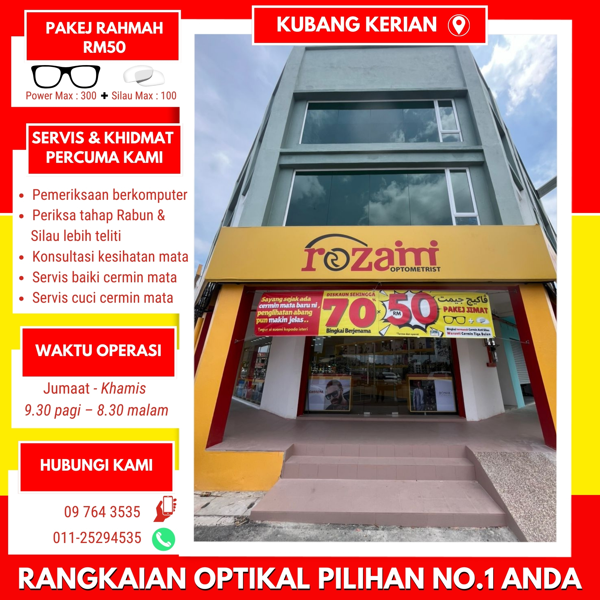 Rozaimi Optometrist Facebook ad