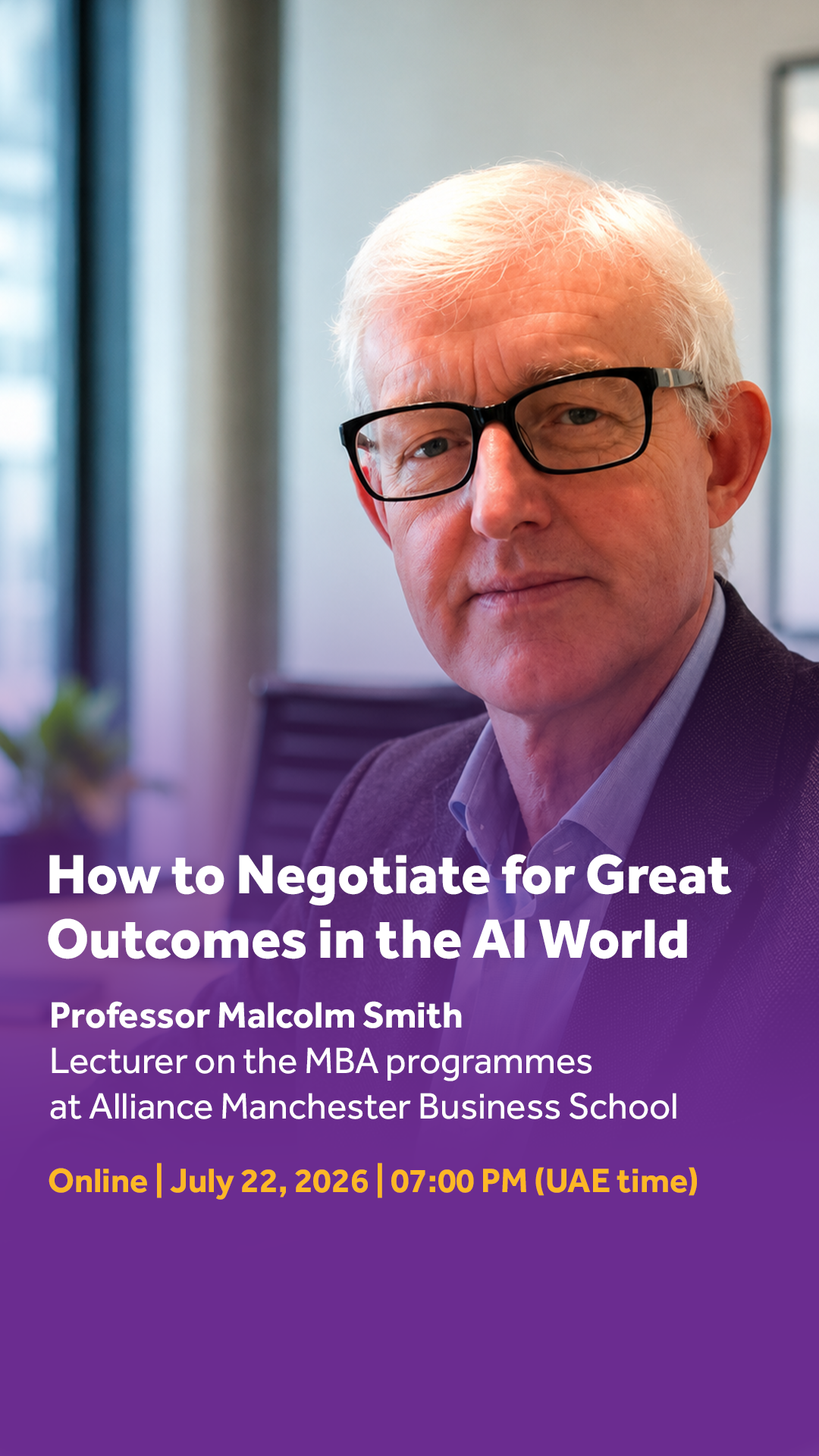 The University of Manchester - Dubai Facebook ad