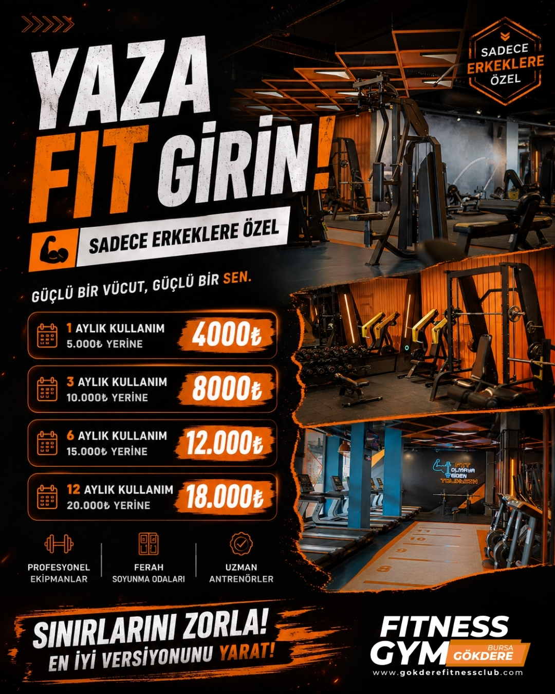 Gökdere Fitness & Healty Center Facebook ad: Gökdere Fitness Bursa’da Yaza Fit Girin!
