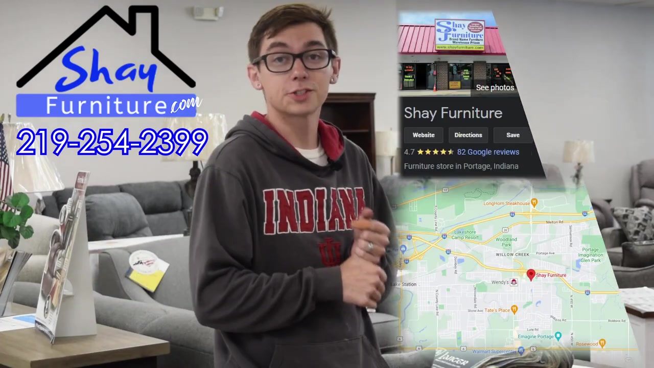 Shay Furniture Facebook ad: Furniture & Mattress store in Portage, IN. Wholesale Prices.