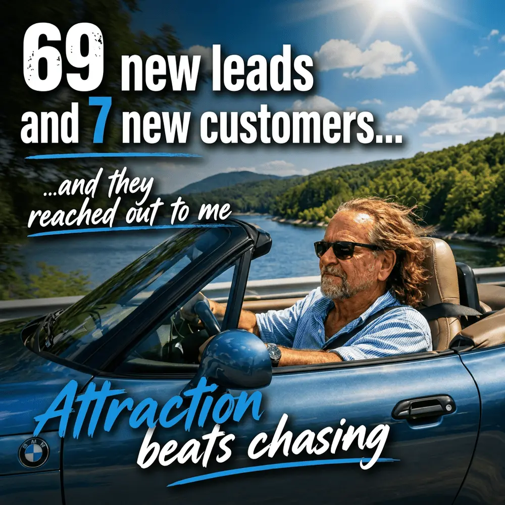Jeff Boltinghouse Lifestyle Marketing Facebook ad: Social media attraction system here