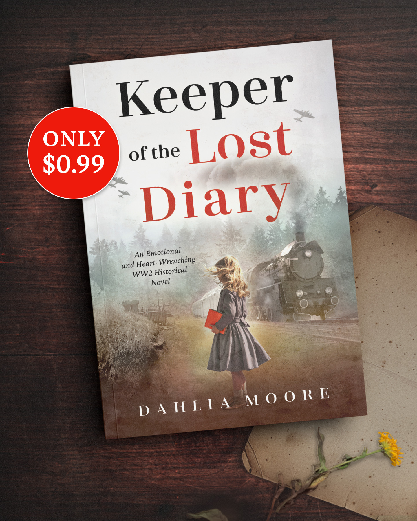 Dahlia Moore - Author Facebook ad: Keeper of the Lost Diary: An Emotional and Heart-Wrenching…