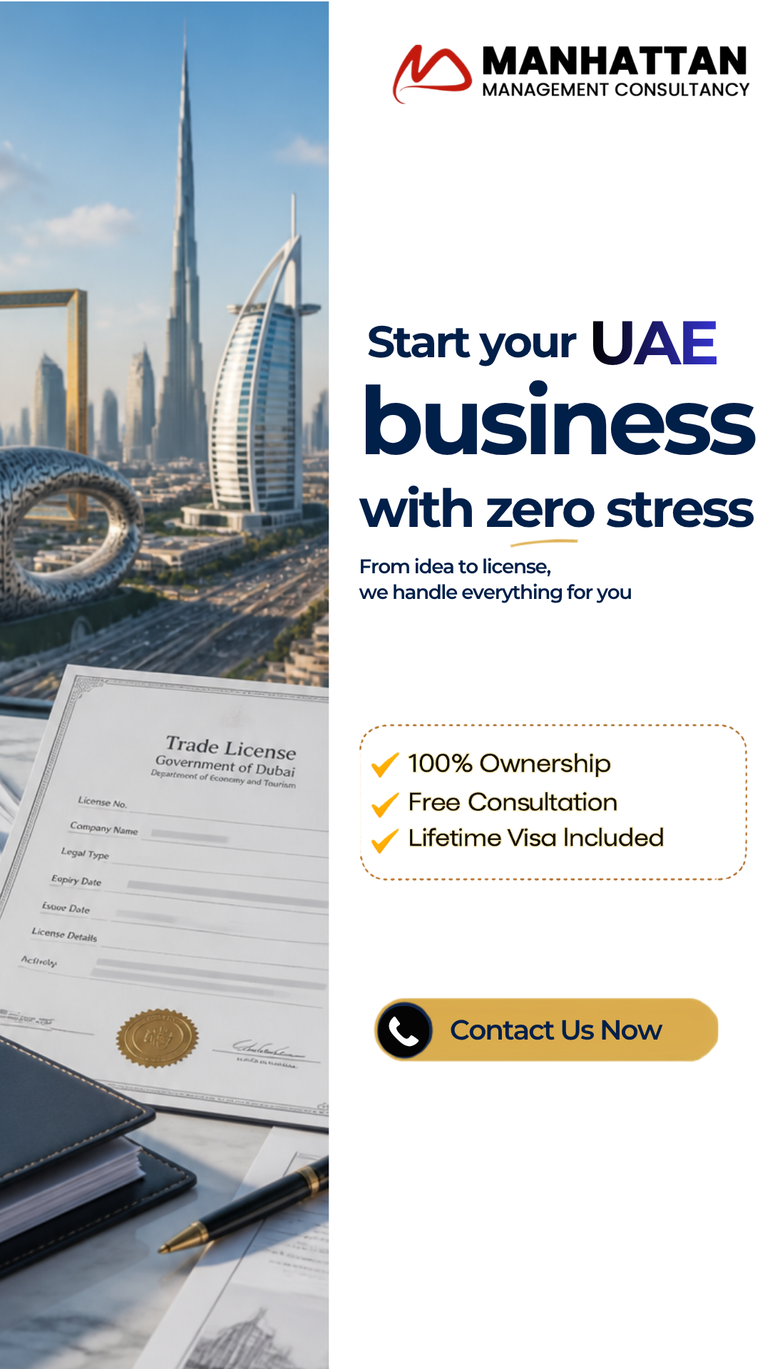 Manhattan Management Consultancy - MMC Facebook ad: Launch Your UAE Business in Just 3-7 Days