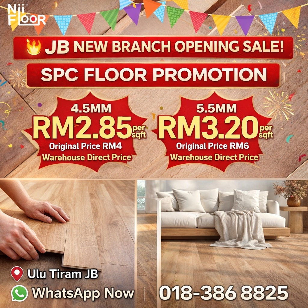 NII FLOOR Facebook ad: NII FLOOR JOHOR BAHRU BRANCH OPENING