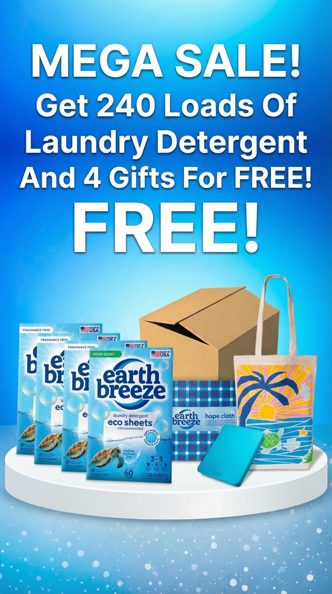 Earth Breeze Facebook ad