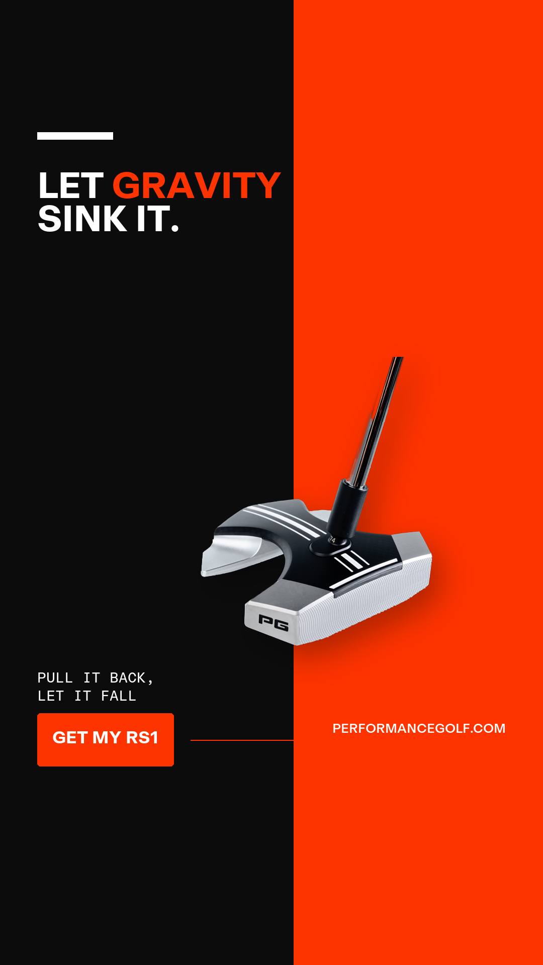 Performance Golf Facebook ad