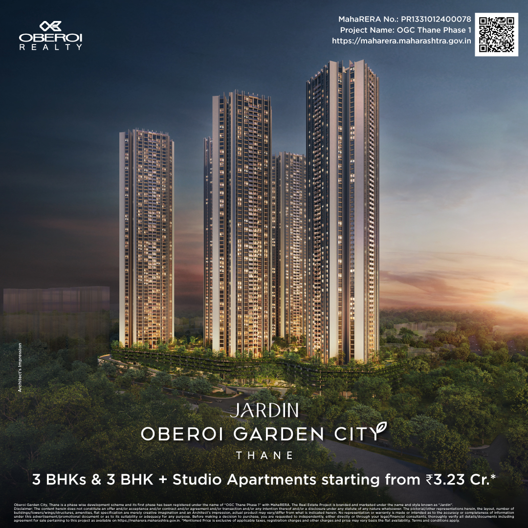 Oberoi Realty Facebook ad: Jardin, Oberoi Garden City Thane