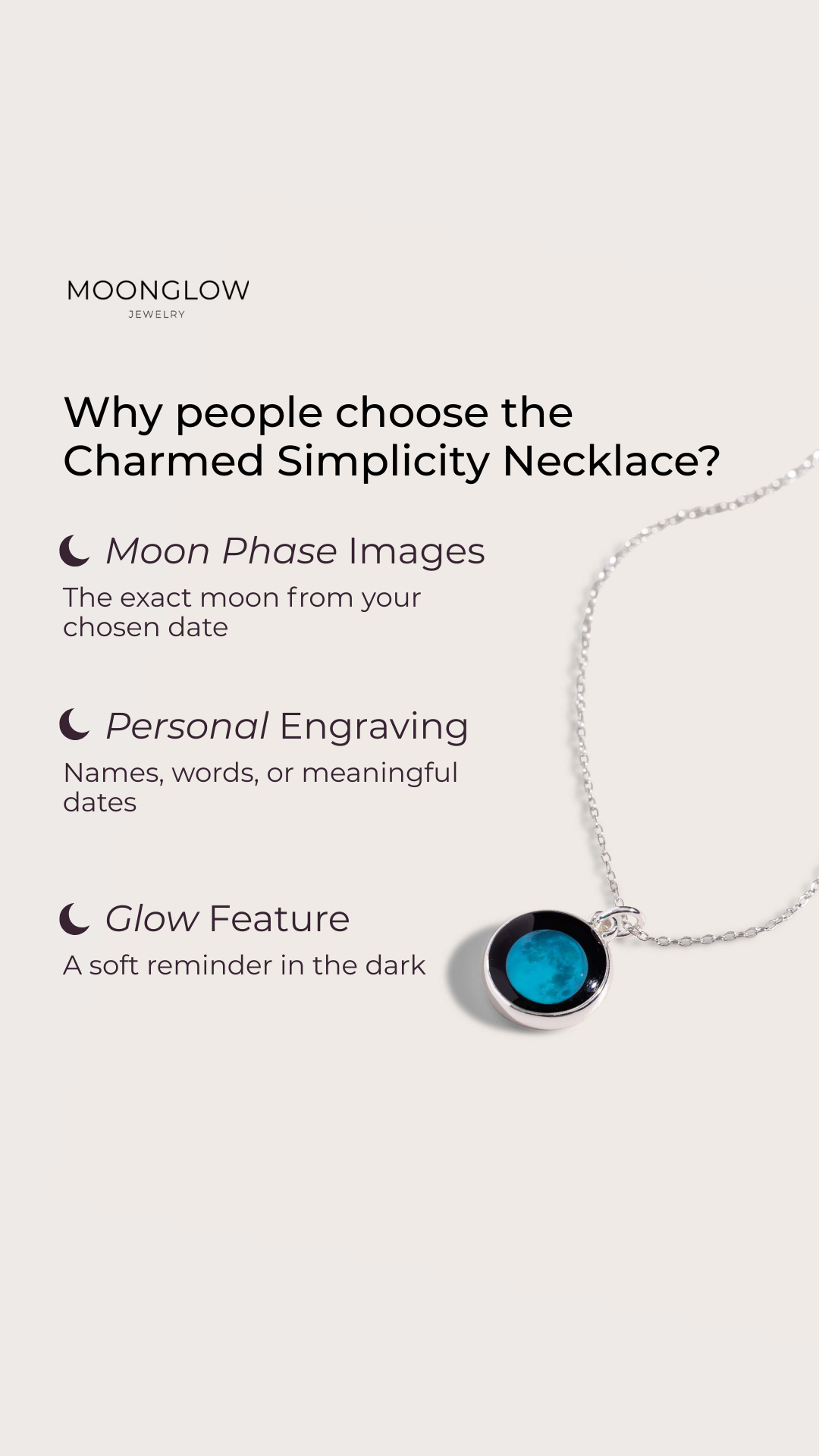 Moonglow Jewelry Facebook ad