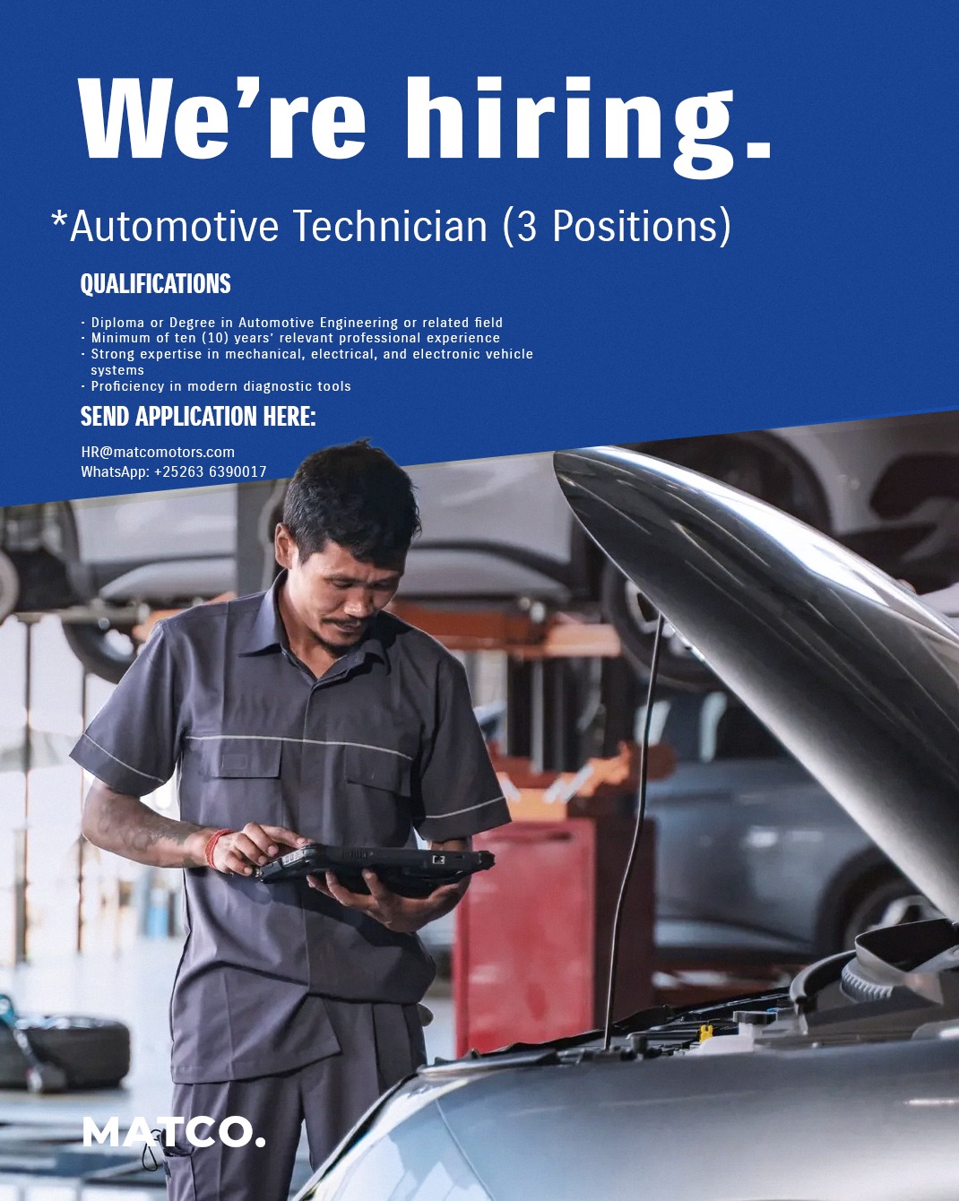 Modern Automotive Technology Facebook ad: Modern Automotive Technology hiring Automotive Technician…