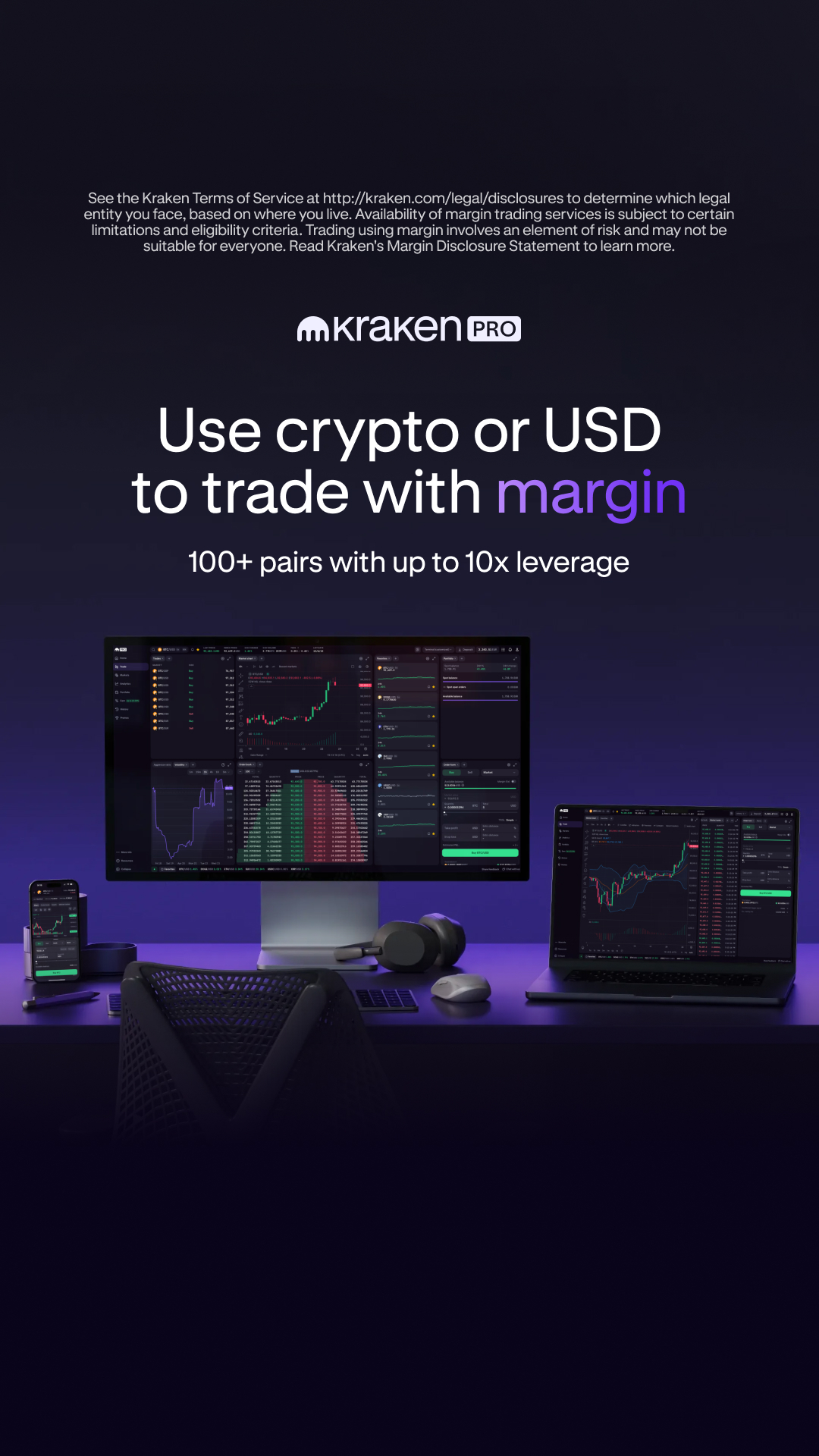 Kraken Digital Asset Exchange Facebook ad