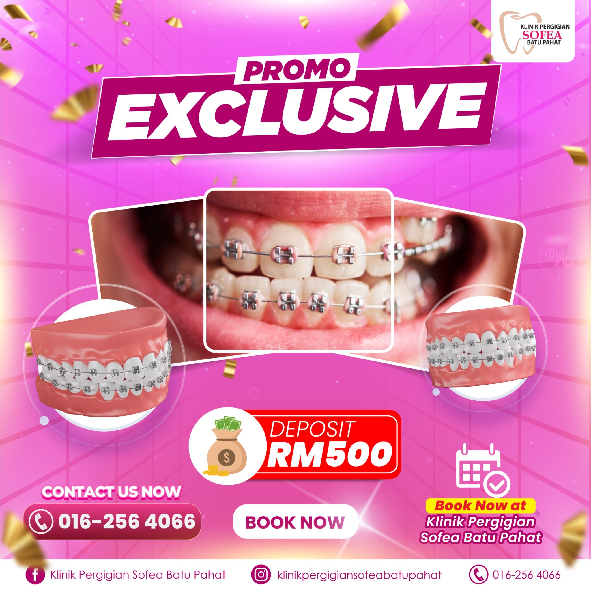 Klinik Pergigian Sofea Batu Pahat Facebook ad from Sep 23, 2025