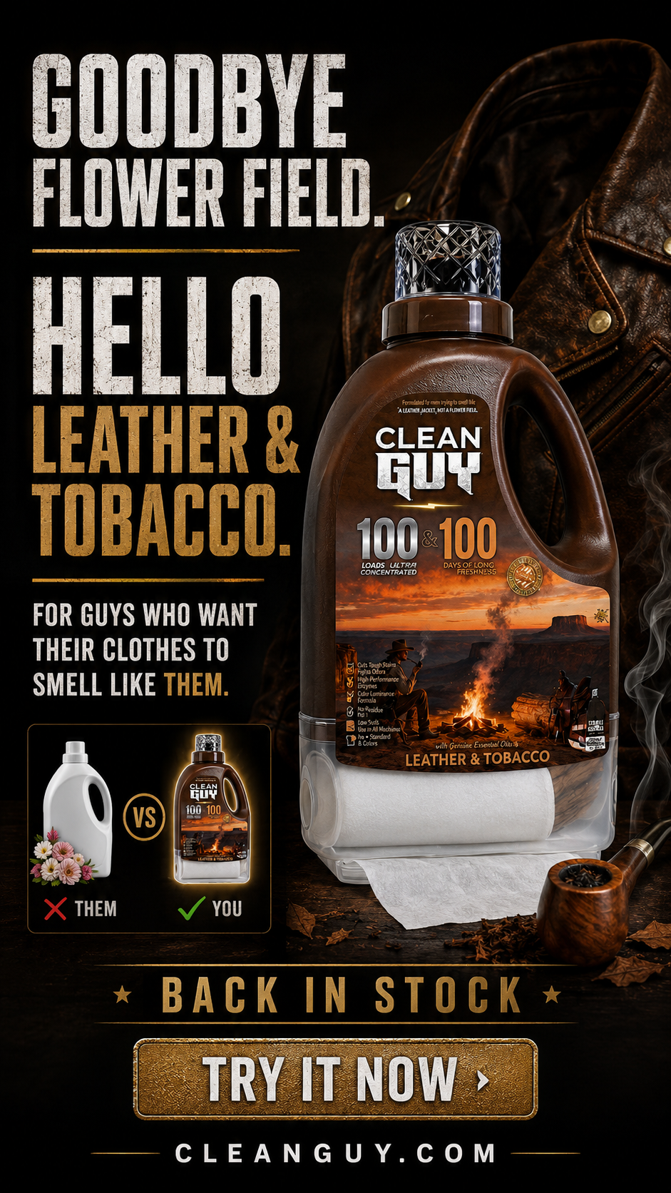 Clean Guy Facebook ad