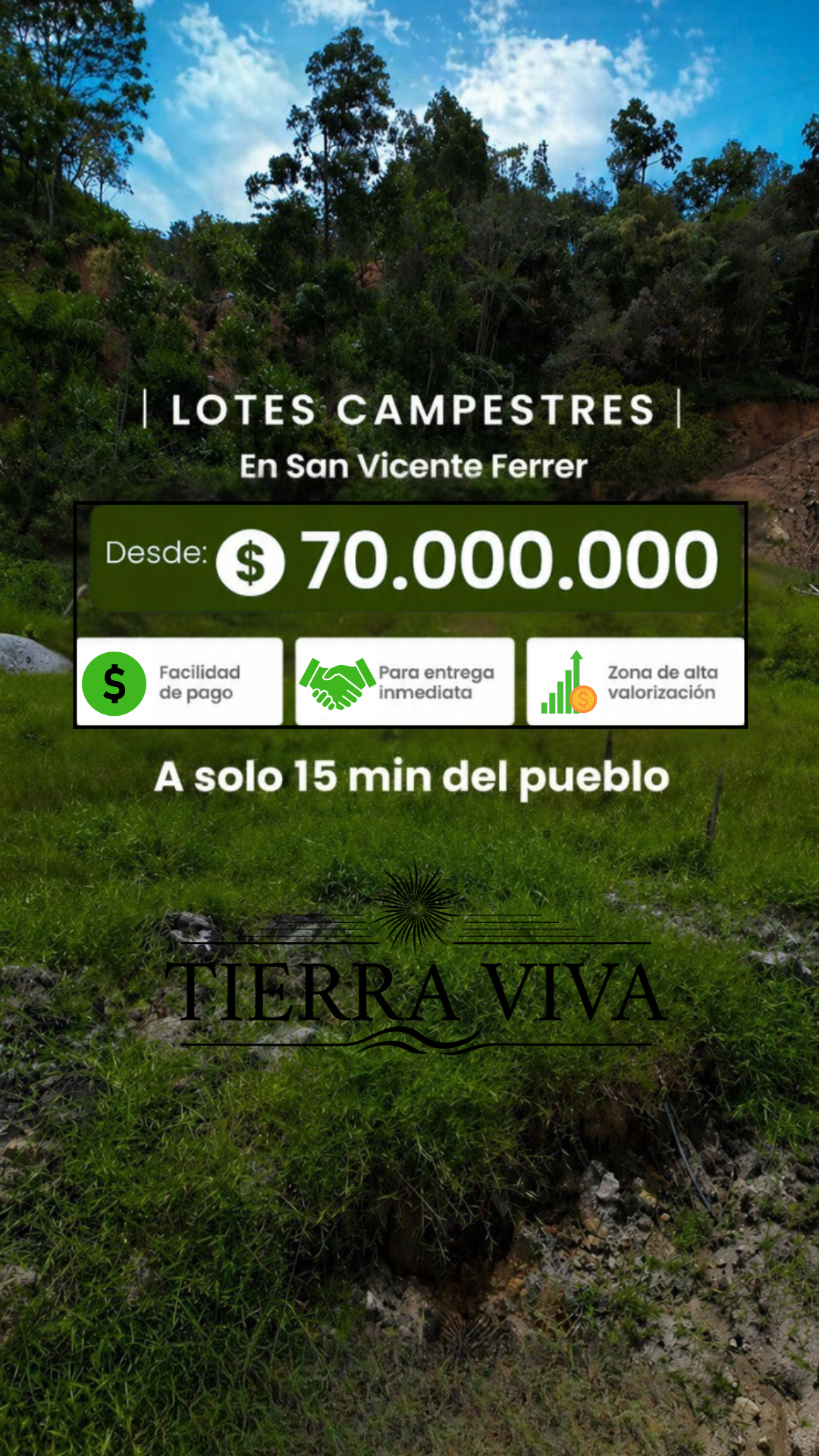 Tierraviva lotes Facebook ad from Apr 30, 2026